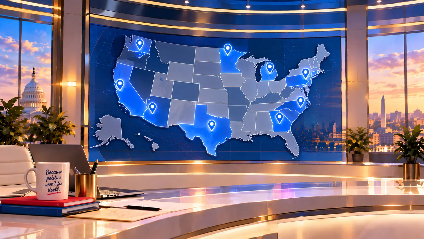 A sample map of candidates